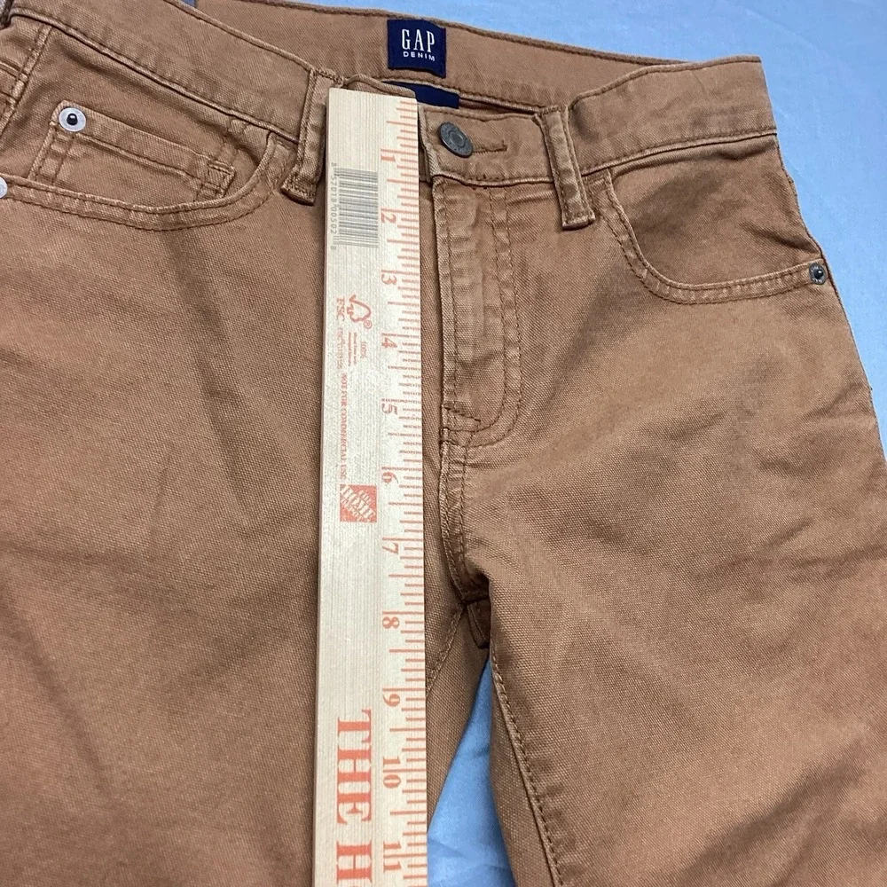 Boys Gap Denim Size 10 Regular Stretch Straight Khaki